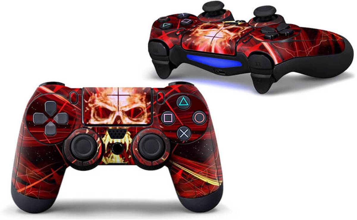 Skull Red  PS4 Controller Skin